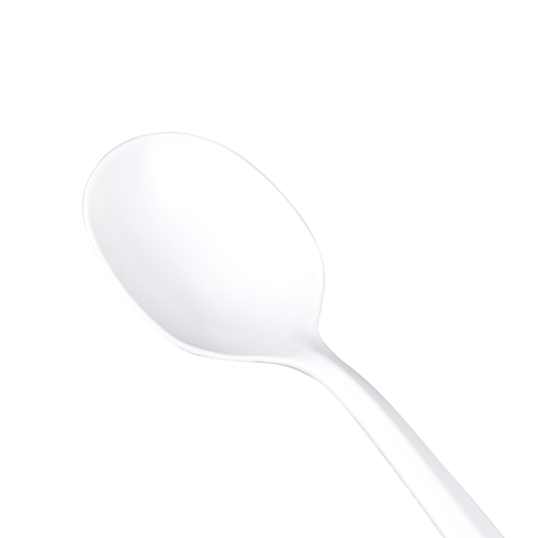 Karat PP Plastic Medium Weight Soup Spoons - White - 1,000 ct