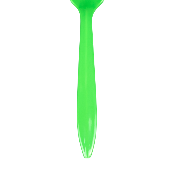Karat PP Plastic Medium Weight Tea Spoons - Green - 1,000 ct