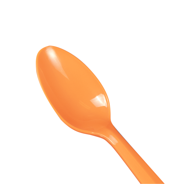 Karat PP Plastic Medium Weight Tea Spoons - Orange - 1,000 ct