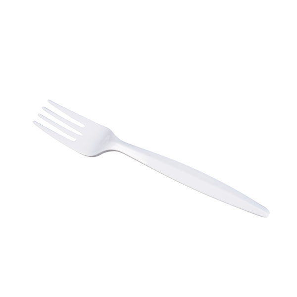 Karat PP Plastic Medium Heavy Weight Forks Bulk Box - White - 1,000 ct