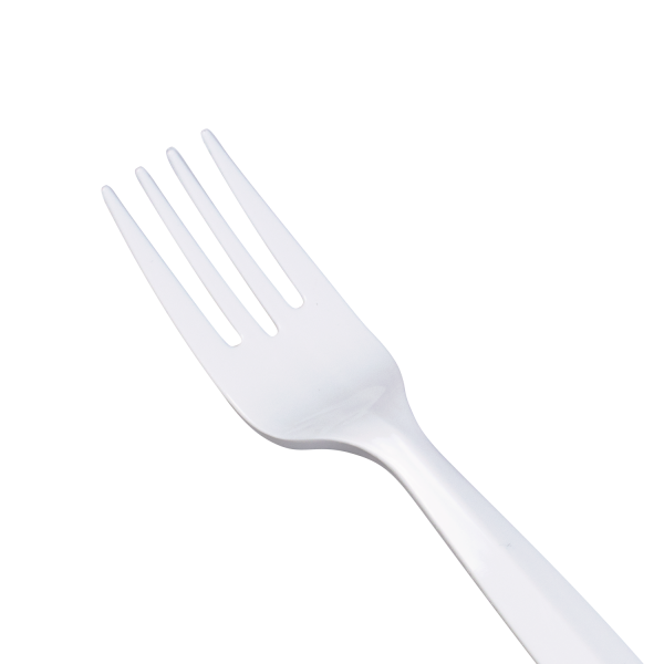Karat PP Plastic Medium Heavy Weight Forks Bulk Box - White - 1,000 ct