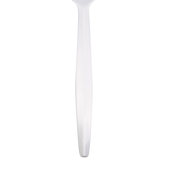 Karat PP Plastic Medium Heavy Weight Tea Spoons Bulk Box - White - 1,000 ct