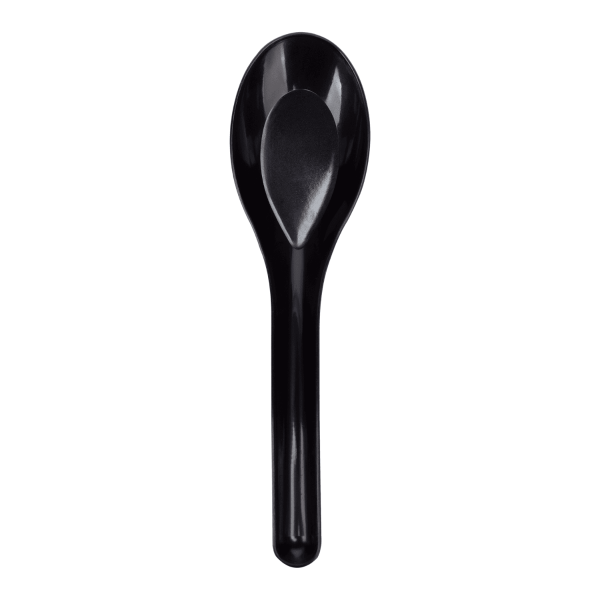 Karat Med-Heavy Weight Asian Soup Spoon - Black - 1,000 ct