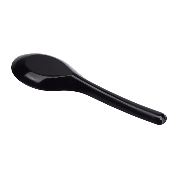 Karat Med-Heavy Weight Asian Soup Spoon - Black - 1,000 ct
