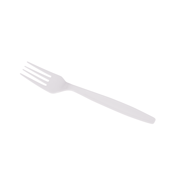 Karat PS Plastic Extra Heavy Weight Forks - White - 1,000 ct