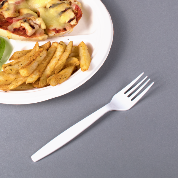 Karat PS Plastic Extra Heavy Weight Forks - White - 1,000 ct