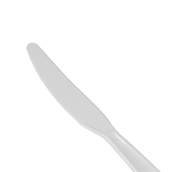 Karat PS Plastic Extra Heavy Weight Knives - White - 1,000 ct