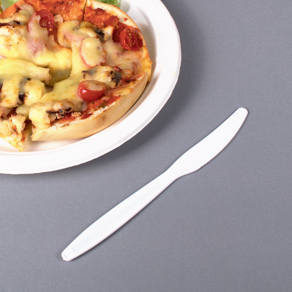 Karat PS Plastic Extra Heavy Weight Knives - White - 1,000 ct