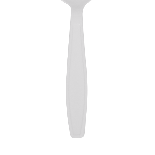 Karat PS Plastic Extra Heavy Weight Soup Spoons - White - 1,000 ct