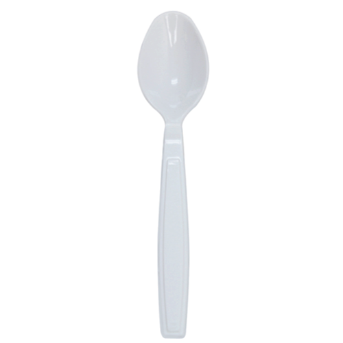Karat PS Plastic Extra Heavy Weight Tea Spoons - White - 1,000 ct