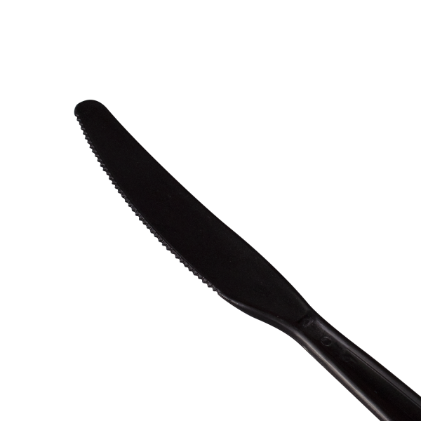 Karat PP Plastic Extra Heavy Weight Knives - Black - 1,000 ct