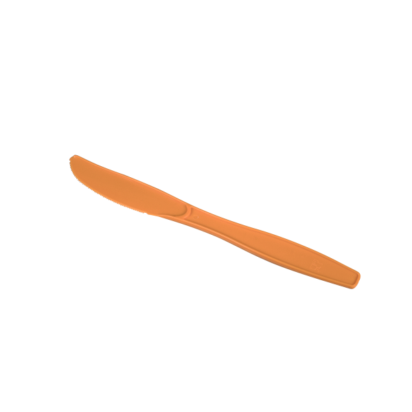 Karat PP Plastic Extra Heavy Weight Knives - Orange - 1,000 ct