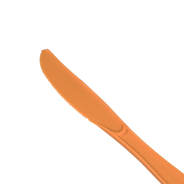 Karat PP Plastic Extra Heavy Weight Knives - Orange - 1,000 ct