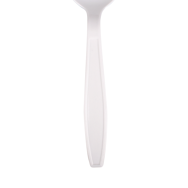 Karat PP Plastic Extra Heavy Weight Soup Spoons - White - 1,000 ct