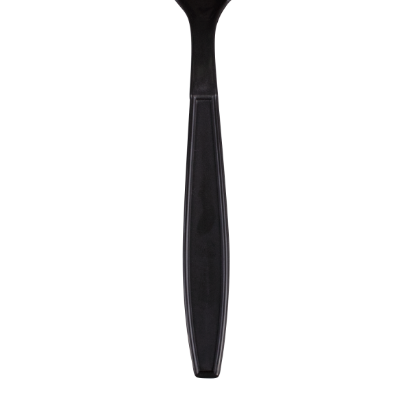 Karat PP Plastic Extra Heavy Weight Tea Spoons - Black - 1,000 ct