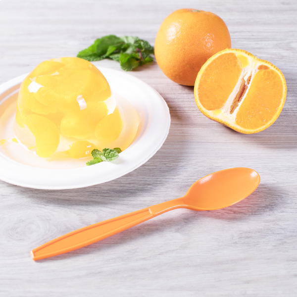 Karat PP Plastic Extra Heavy Weight Tea Spoons - Orange - 1,000 ct
