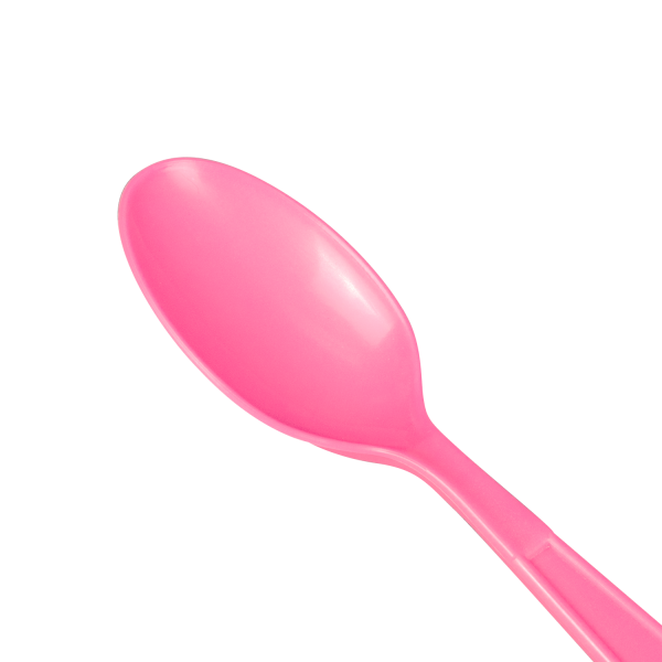 Karat PP Plastic Extra Heavy Weight Tea Spoons - Pink - 1,000 ct