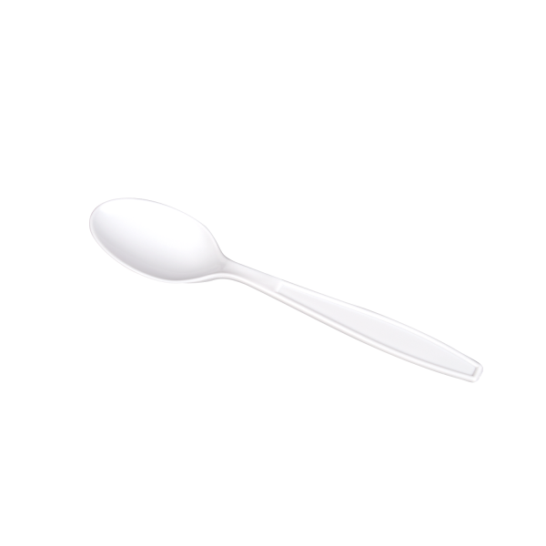 Karat PP Plastic Extra Heavy Weight Tea Spoons - White - 1,000 ct