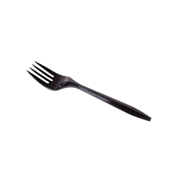 Karat PS Plastic Medium Weight Forks Bulk Box - Black - 1,000 ct