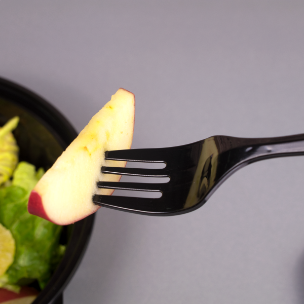 Karat PS Plastic Medium Weight Forks Bulk Box - Black - 1,000 ct