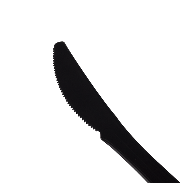Karat PS Plastic Medium Weight Knives Bulk Box - Black - 1,000 ct