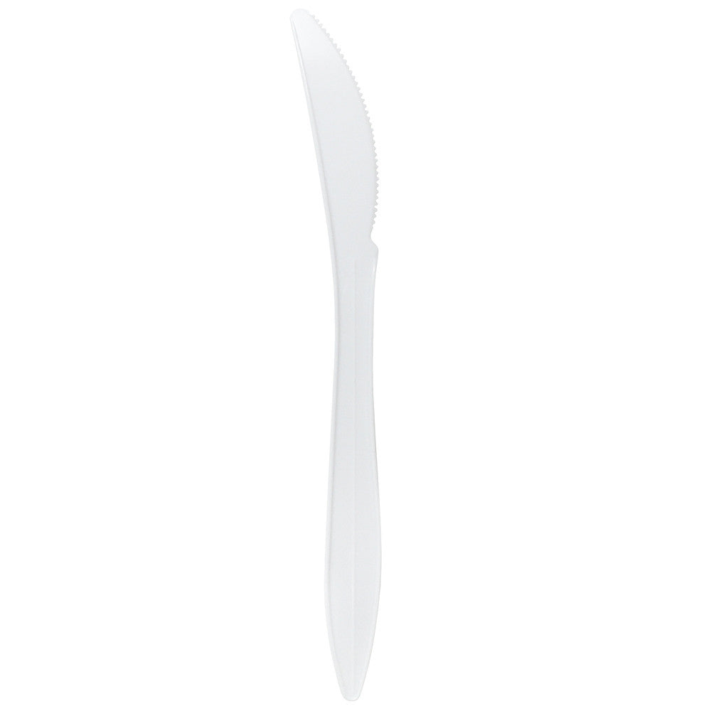 Karat PS Plastic Medium Weight Knives Bulk Box - White - 1,000 ct