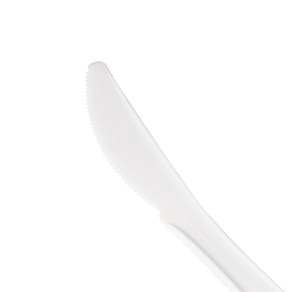 Karat PS Plastic Medium Weight Knives Bulk Box - White - 1,000 ct
