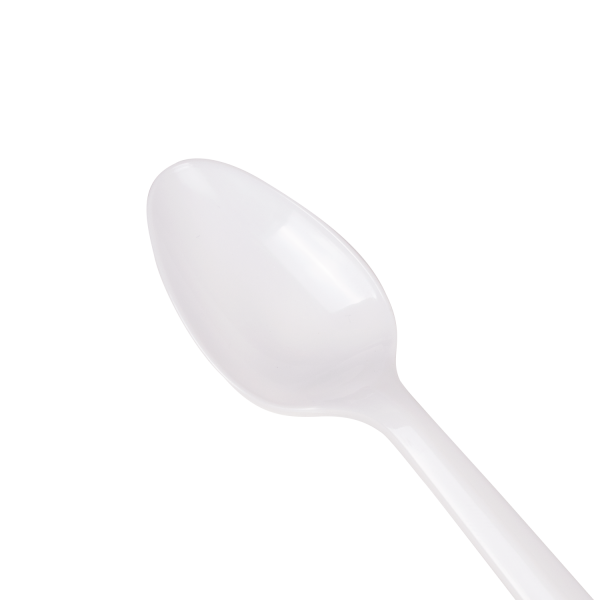 Karat PS Plastic Medium Weight Tea Spoons Bulk Box - White - 1,000 ct