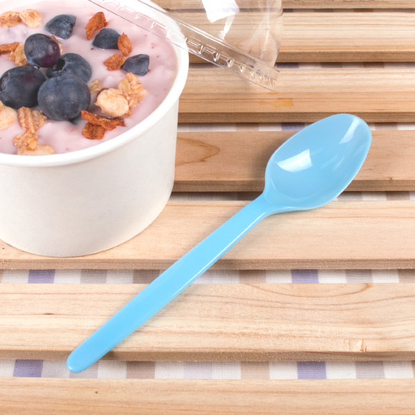 Karat PS Plastic Heavy Weight Tea Spoons - Blue - 1,000 ct