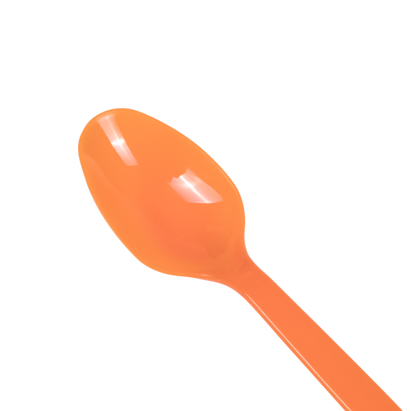 Karat PS Plastic Heavy Weight Tea Spoons - Orange - 1,000 ct