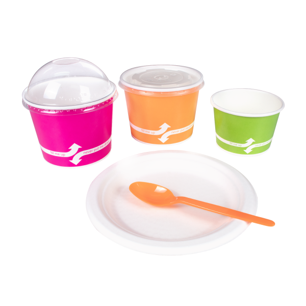 Karat PS Plastic Heavy Weight Tea Spoons - Orange - 1,000 ct
