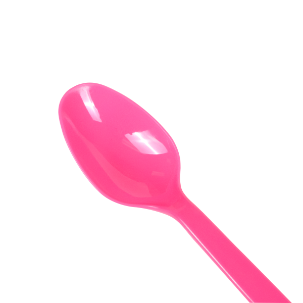 Karat PS Plastic Heavy Weight Tea Spoons - Pink - 1,000 ct