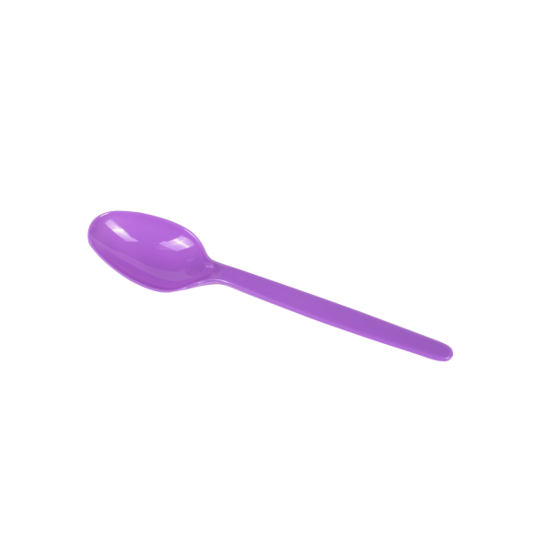Karat PS Plastic Heavy Weight Tea Spoons - Purple - 1,000 ct