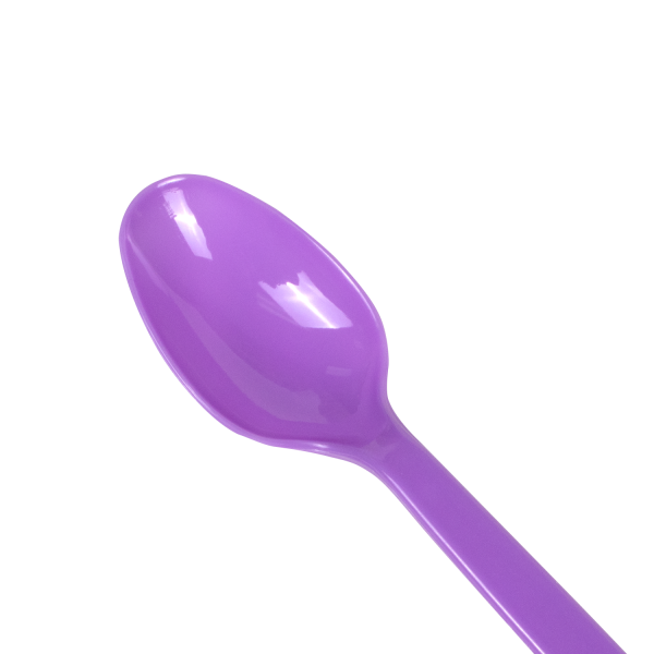 Karat PS Plastic Heavy Weight Tea Spoons - Purple - 1,000 ct
