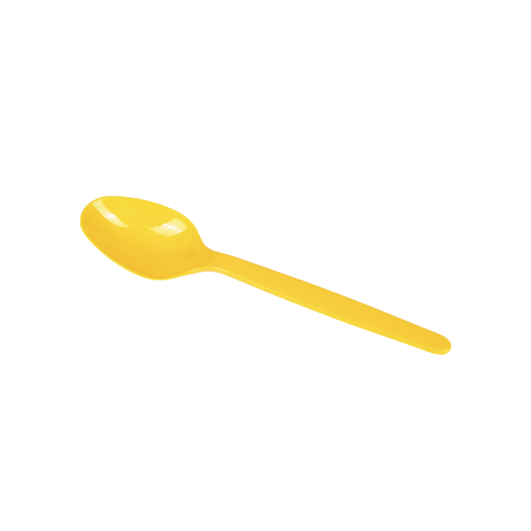 Karat PS Plastic Heavy Weight Tea Spoons - Yellow - 1,000 ct