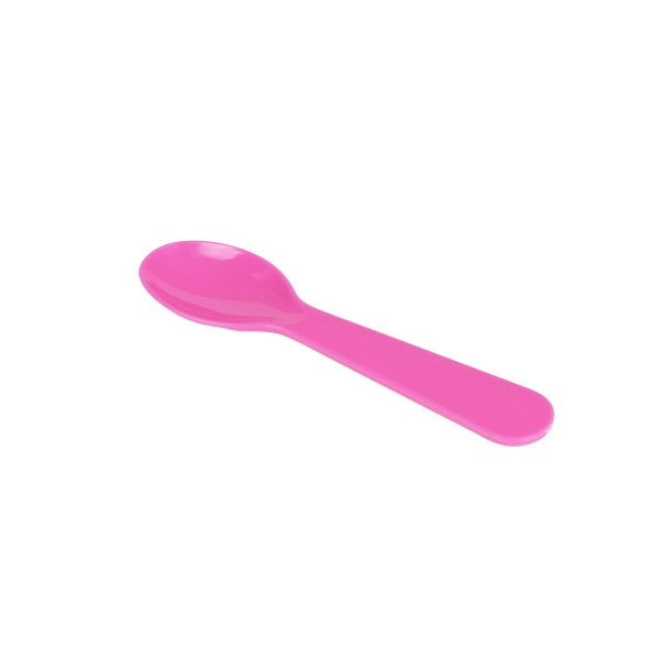Karat PS Plastic Tasting Spoon - Pink - 4,000 ct