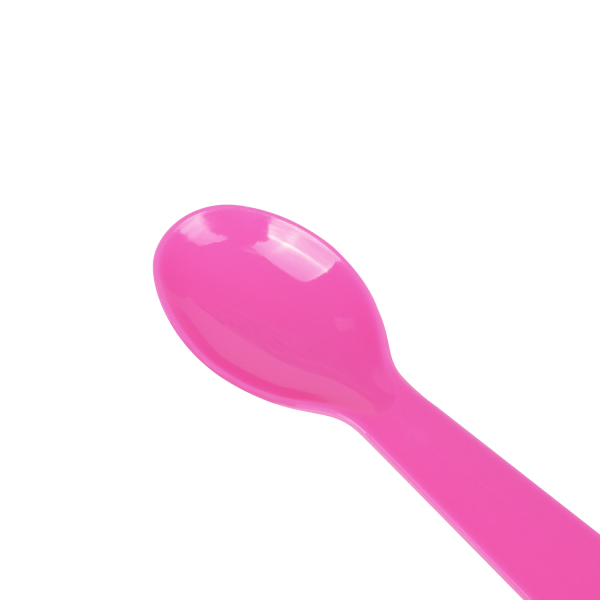 Karat PS Plastic Tasting Spoon - Pink - 4,000 ct
