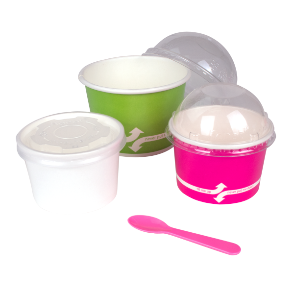 Karat PS Plastic Tasting Spoon - Pink - 4,000 ct
