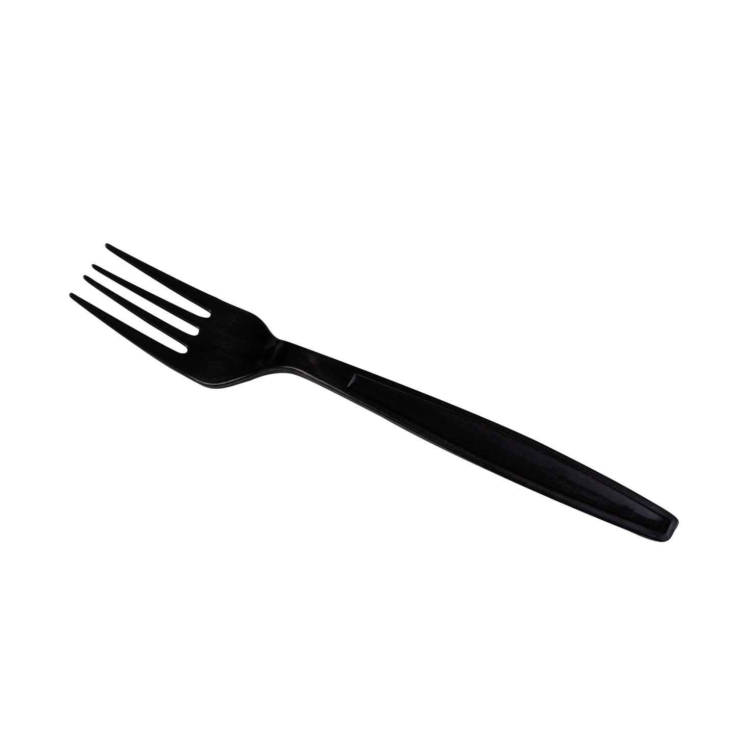 Karat PP Plastic Heavy Weight Forks - Black - Wrapped - 1,000 ct