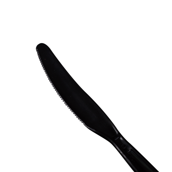Karat PP Plastic Heavy Weight Knives - Black - Wrapped - 1,000 ct