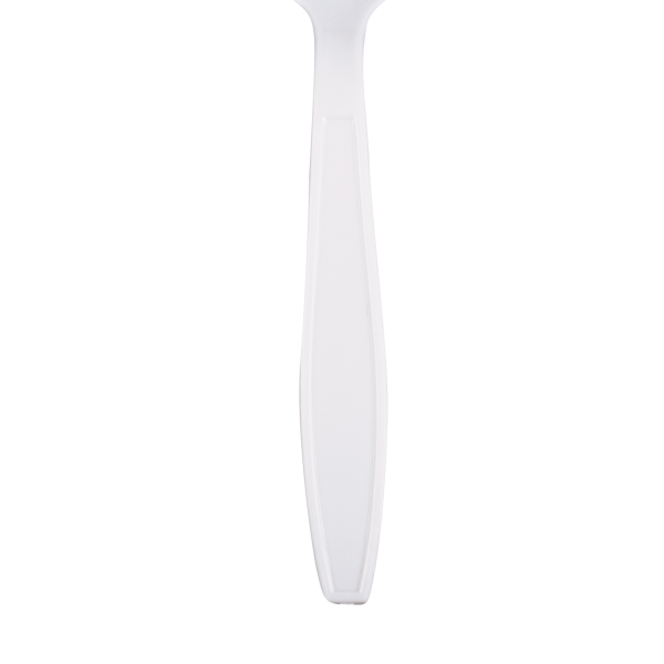 Karat PP Plastic Heavy Weight Soup Spoons - White - Wrapped - 1,000 ct