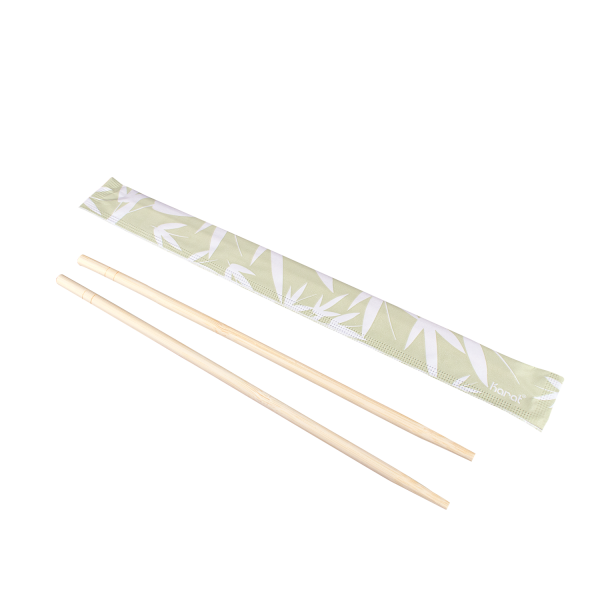 Karat 9” Paper Wrapped Bamboo chopsticks- Bamboo