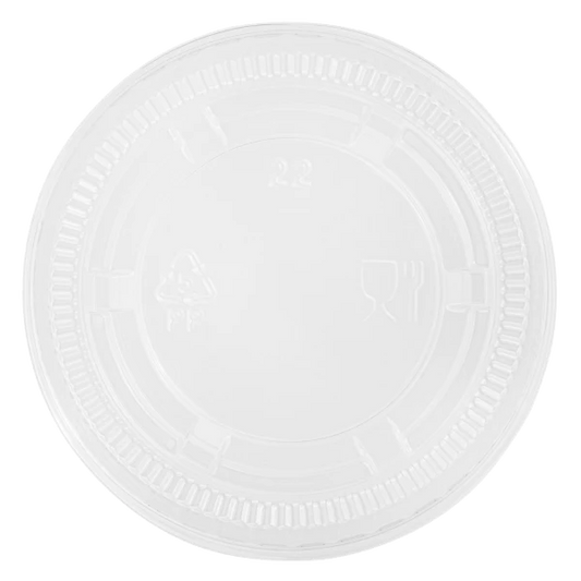 WP Clear Portion Cup Lids for 1.5 oz/2 oz/2.5oz Containers, 2500 ct