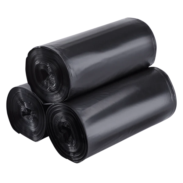 Black Can Liners, 36" x 58", 1.2 mil, 55 Gallon, 20 x 5 pcs/ctn