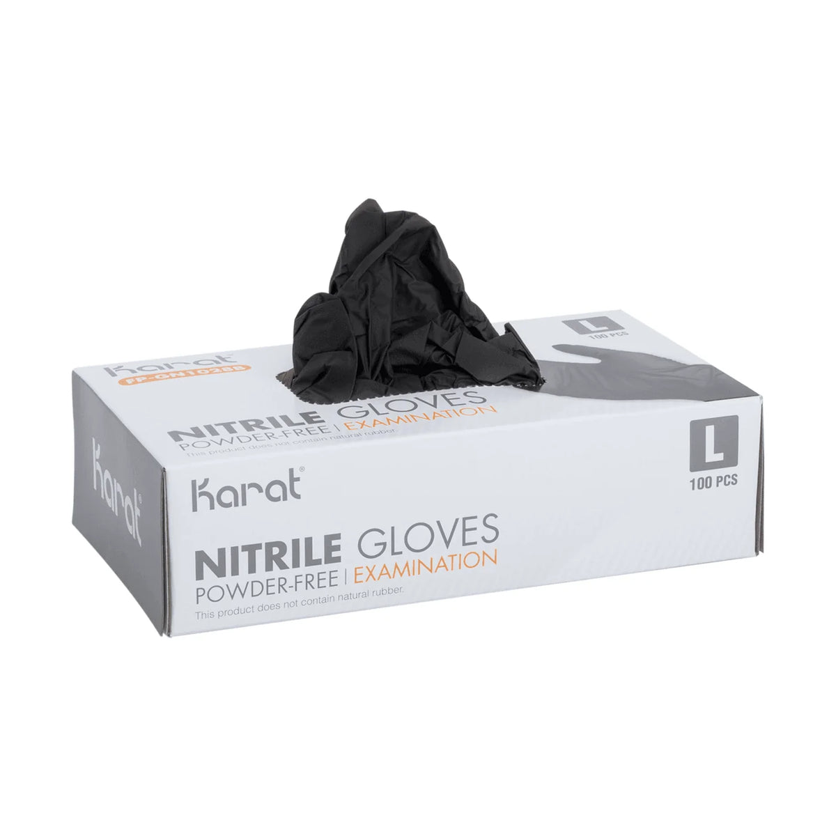 Black Nitrile Gloves, 4.5mm, 1000 Count, M-XL Size