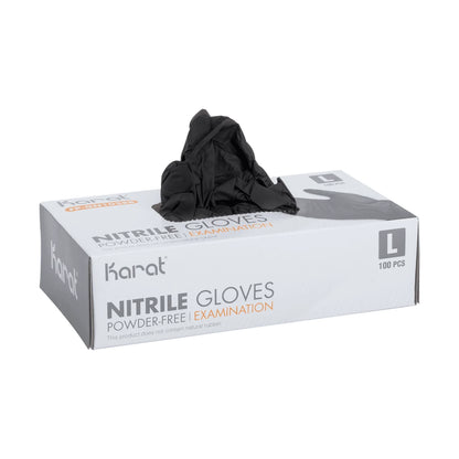 Black Nitrile Gloves, 4.5mm, 1000 Count, M-XL Size
