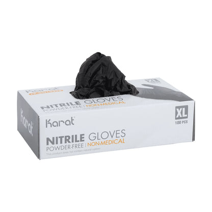 Black Nitrile Gloves, 4.5mm, 1000 Count, M-XL Size