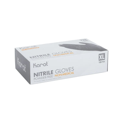 Black Nitrile Gloves, 4.5mm, 1000 Count, M-XL Size