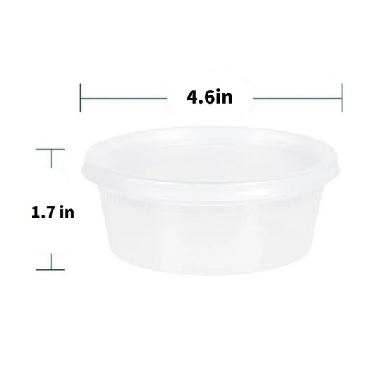 Deli, Soup Containers with Lid - 8, 16, or 32 oz - PE, 240 sets/case
