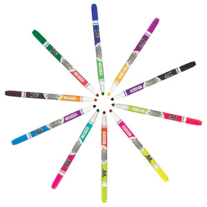 8 Color Double-Tip Washable Markers Sold in 24 Units